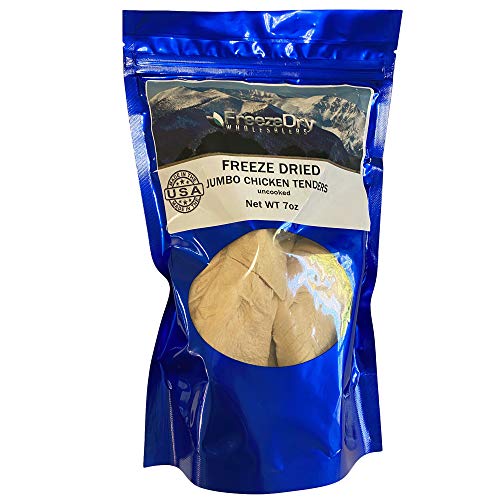 Freeze Dry Wholesalers Freeze Dried Chicken Tenders Uncooked - Family Size Backpacking & Camping Emergency Food