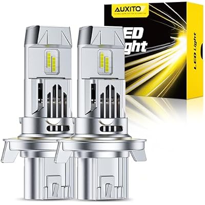 AUXITO 9008 LED Bulbs, 900% Ultra-Bright, 6500K White H13 Fog Light, Easy Plug-N-Play Installation, IP68 Waterproof, Pack of 2