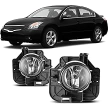 Winjet Compatible with [2007 2008 2009 Nissan Altima Sedan] Driving Fog Lights + Switch + Wiring Kit (Clear)