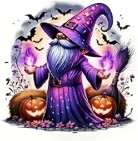 Halloween Wizard - F Sticker Decals, Laptop, Home Decoration, Car, Truck, Funny, Tumblr, Motorcycle Helmet, Bumper Sticker, Made in The U.S.A.