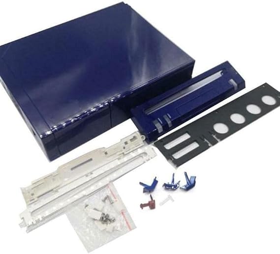 Full Housing Case Cover Shell with Button for Wii Console Blue