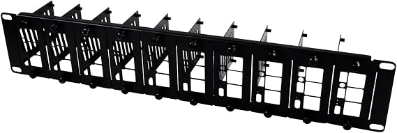 GeeekPi 19 inch 2U Rack Mount for Raspberry Pi 5/4B/3B+/3B, with Removable Front Brackets, Compatible with 19 inch Server Cabinets