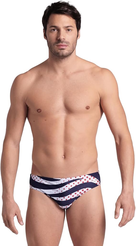 Arena Mens Arena Performance Men's Multi Stripes Swim BriefsSwim Briefs