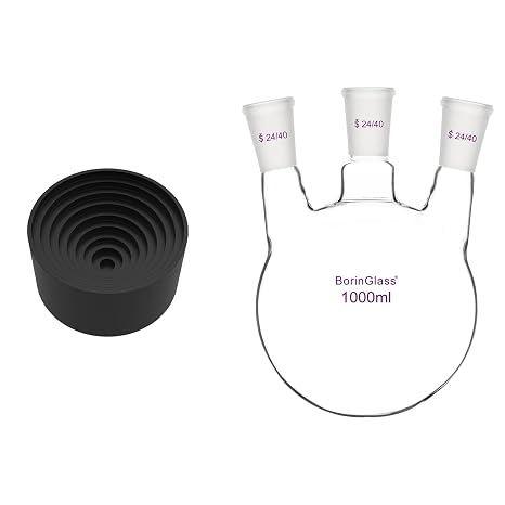 Bundle-2 Items: 1000 ml 3-Neck Round Bottom Flask and 90mm Flask Holder