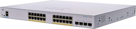 Cisco Business CBS350-24FP-4X Managed Switch | 24 Port GE | Full PoE | 4x10G SFP+ | Limited Lifetime Protection (CBS350-24FP-4X-NA)