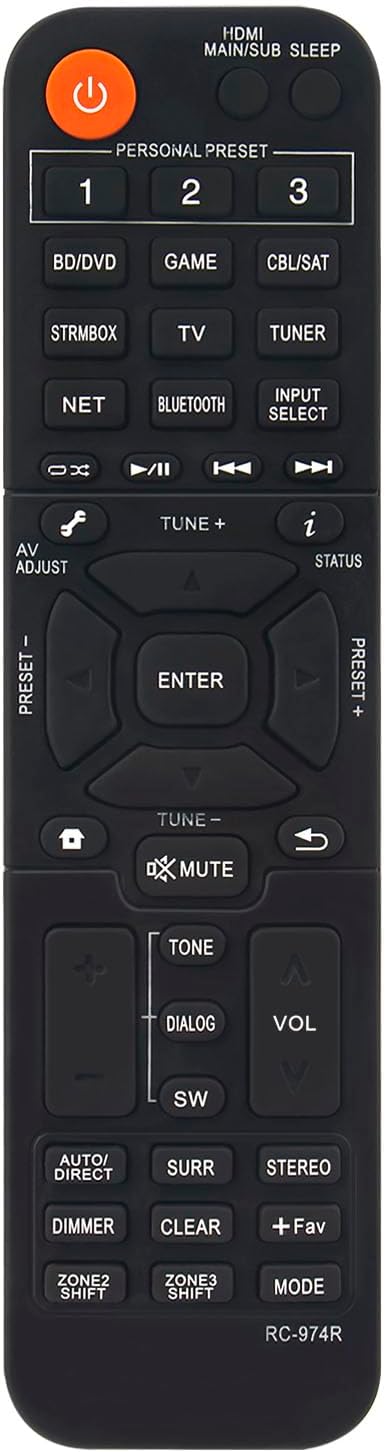 VINABTY RC-974R Replace Remote Control Fit for Pioneer Audio Receiver VSXLX504 VSX-LX305 VSX-LX105 VSX-LX505 VSX-935 VSXLX305 VSXLX105 RC-977R VSX-934 VSX-LX304 VSX-LX104 VSX934 VSXLX304 VSXLX104