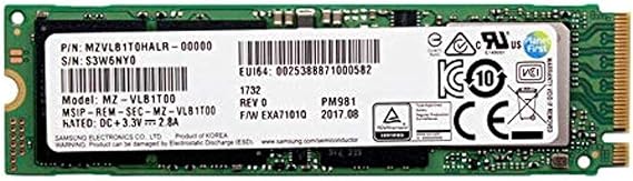 Samsung PM981 Polaris 1TB M.2 NGFF PCIe Gen3 x4, NVME Solid state drive SSD, OEM (2280) MZVLB1T0HALR-00000