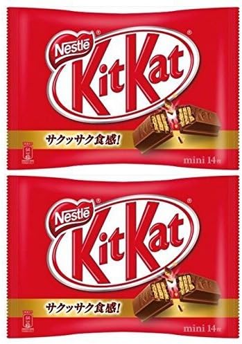 Nestle Japan Kit Cut Mini Kitkat Mini, 2 Bags, Set of 28