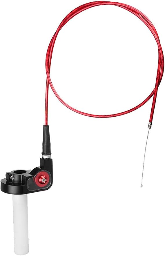 YONGYAO 7/8" 22Mm Quick Action Throttle Grip Twist With Cable For 50-250Cc Motorcycle -Red