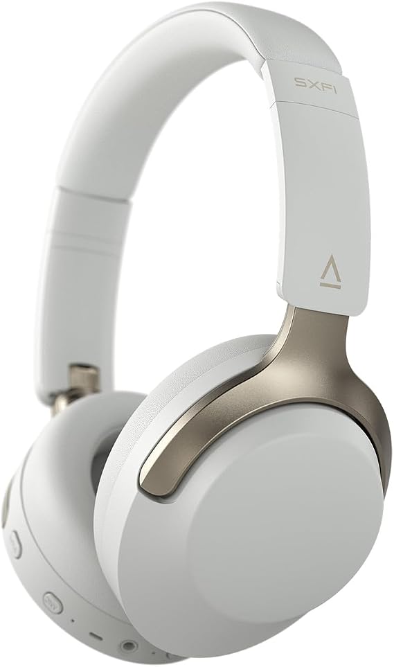 Creative Zen Hybrid SXFI Wireless Over-Ear ANC Headphones with Super X-Fi | Wireless Over-ear ANC Headphones with Super X-Fi, Light Gray