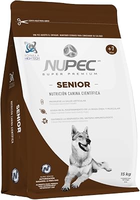 Comida para Perros, Senior, Sabor a Carne, 15 kg