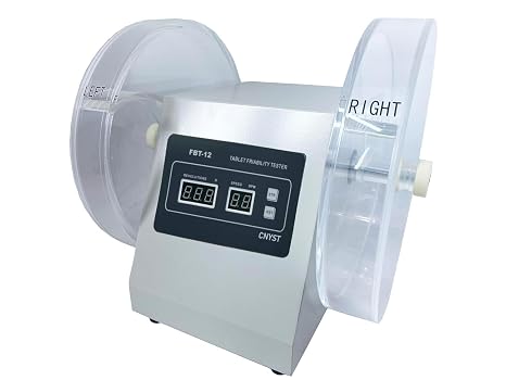 Tablet Friability Tester Friability Tester for Checking the Fragility of Non-Coated Tablets with Speed Range 25 rev/min Turning Range 100 Turns Double Turntables Rotational