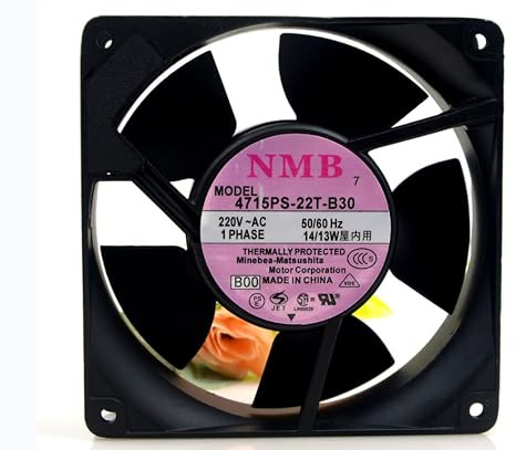 4715PS-22T-B30 120x120x38mm 220V 14/13W 2300/2500RPM 75/90CFM Cooling Fan