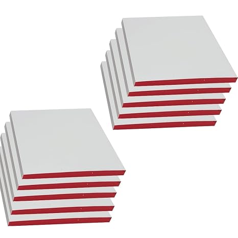 500 Sheets Dental Mixing Pads, Poly Coated 2 Side Disposable Mix Paper, Rubber Based and Silicate Materials (Medium)