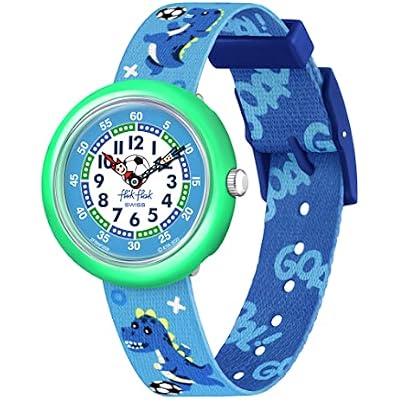 Flik Flak SOCCEROZAURUS Unisex Kids Watch Model: ZFBNP209, Blue