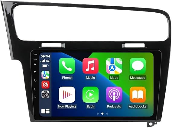 Car Stereo for VW Golf 7 MK7 2013-2018 (Black) Upgrade Radio -8Core-8+128GB | RONGJI,10.1" QLED Touch Screen,Carplay,Android Auto,DSP,BT,AM,FM,SWC,5G WIFI,AHD Camera