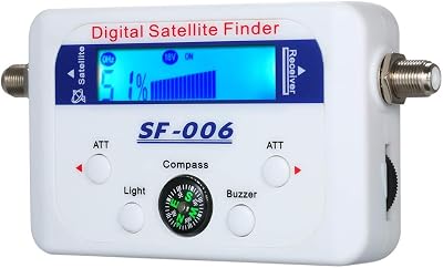 Digital Satellite Finder Satellite Signal Meter Mini Digital Satellite Signal Finder Meter with LCD Display Digital Satfinder with Compass
