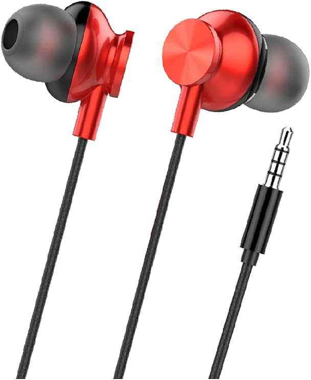 LinkTech H340 Mikrofonlu 3.5mm Kulak İçi Kablolu Kulaklık Kırmızı