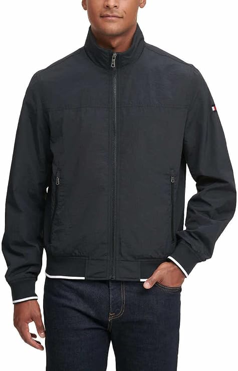 Tommy Hilfiger Men's Lightweight Varsity Softshell Bomber Jacket