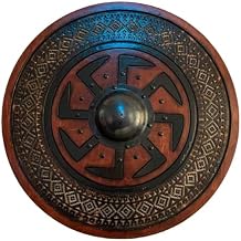 Medieval Shield for Battle Dragon Round Shield for Soldier Viking Shield Handcrafted Reenactment Safety Shield