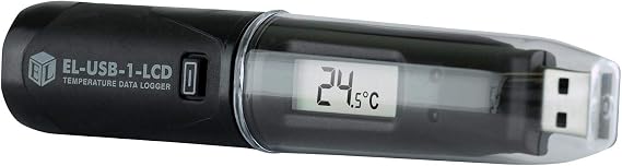Data Logger, USB, Temp, With LCD, Data Logger Type USB Temperature, 1Channels, Easylog, Reading Capacity 16378
