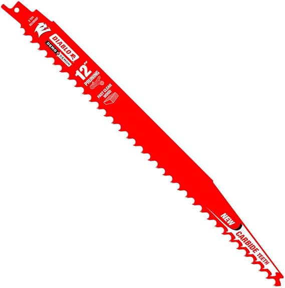 Diablo Demo Demon Teeth Reciprocating Saw Blade - 12" Length, 3 TPI