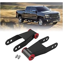 2" Rear Drop Lowering Shackle Suspension Kit Compatible with 1988-1998 Chevy & GMC C1500/C2500 1988-2019 Silverado Sierra 1500 Replaces # 410520