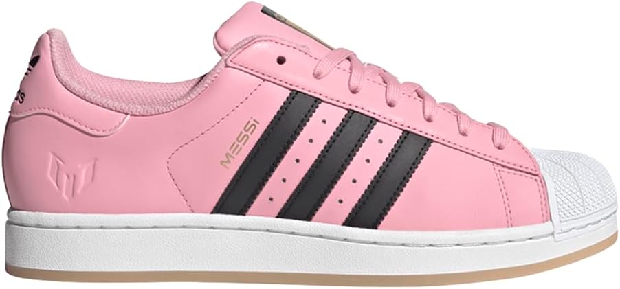 adidas Mens Superstar Messi Lace Up Sneakers Shoes Casual - Pink - Size 7.5 M