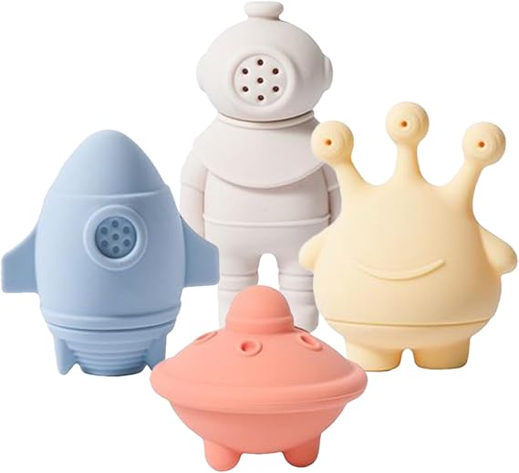 Bath Toy | Silicone Bath Time Toys - Detachable Stuffers Accessories for Basket Water Tub Shower Pool Party Easter Birthday Travel Outdoor Swimming