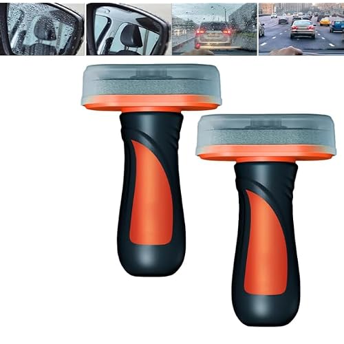 Glass Cleaning Board, Glass Coating for Windshield, Windshield Hydrophobic, 2-in-1 Glass Cleaner Plus Rain Repellent,Suitable for All Types of Glass Surfaces,Improves Clarity 2pcs