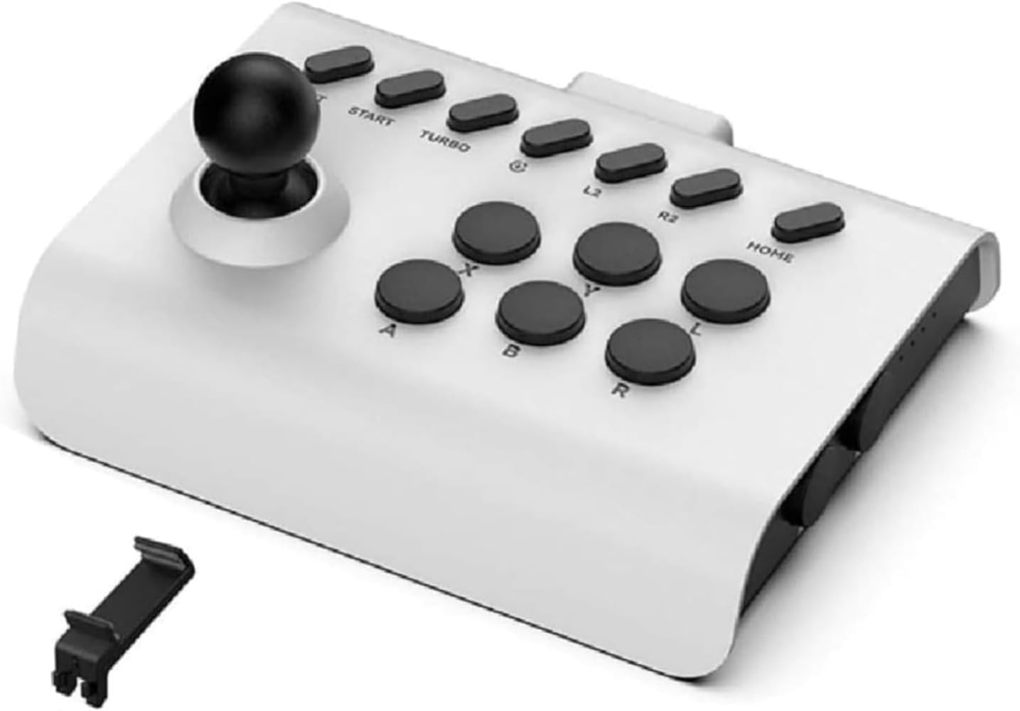 PS4、Switch、Android、iOS、PCアーケード用ゲームジョイスティック、キング・オブ・ファイターズ ジョイスティック、ファイティングゲームコントローラー ホワイト＆ブラック