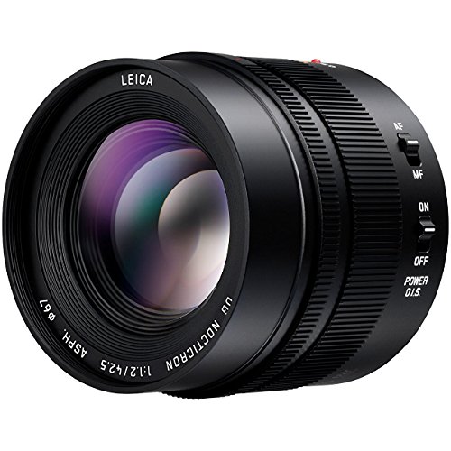 Panasonic LUMIX G LEICA DG NOCTICRON LENS, 42.5MM, F1.2 ASPH., PROFESSIONAL MIRRORLESS MICRO FOUR THIRDS, POWER OPTICAL I.S., H-NS043 USA BLACK