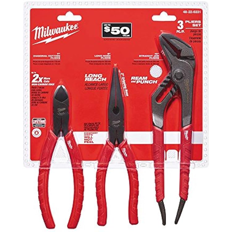 Pliers Set Alloy Stl 3pk