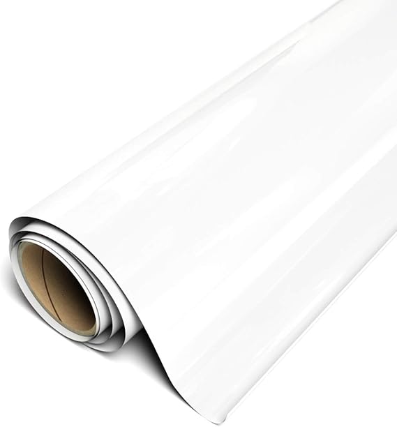 Siser EasyWeed Heat Transfer Vinyl 15" x 10ft Roll (White) Compatible with Siser Romeo/Juliet & Other Professional or Craft Cutters - Layerable - CPSIA Certified