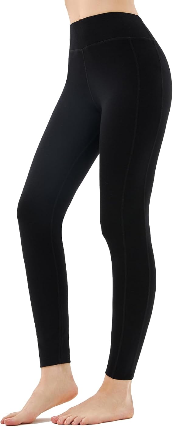 Merino Protect 100% Merino Wool Leggings Womens Thermal Base Layer Pants Soft Long Underwear Johns for Hiking Skiing