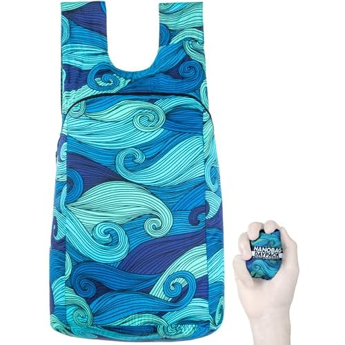Nanobag Daypack - Ultralight 16L Foldable Travel & Hiking Backpack, Reusable, Packable, Collapsible Bag for Men & Women