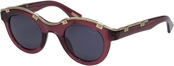 LANVIN Designer Sunglasses Glossy Crystal Purple/Gold/non-polarized Grey Lens Lens SLN692-0D66-45mm