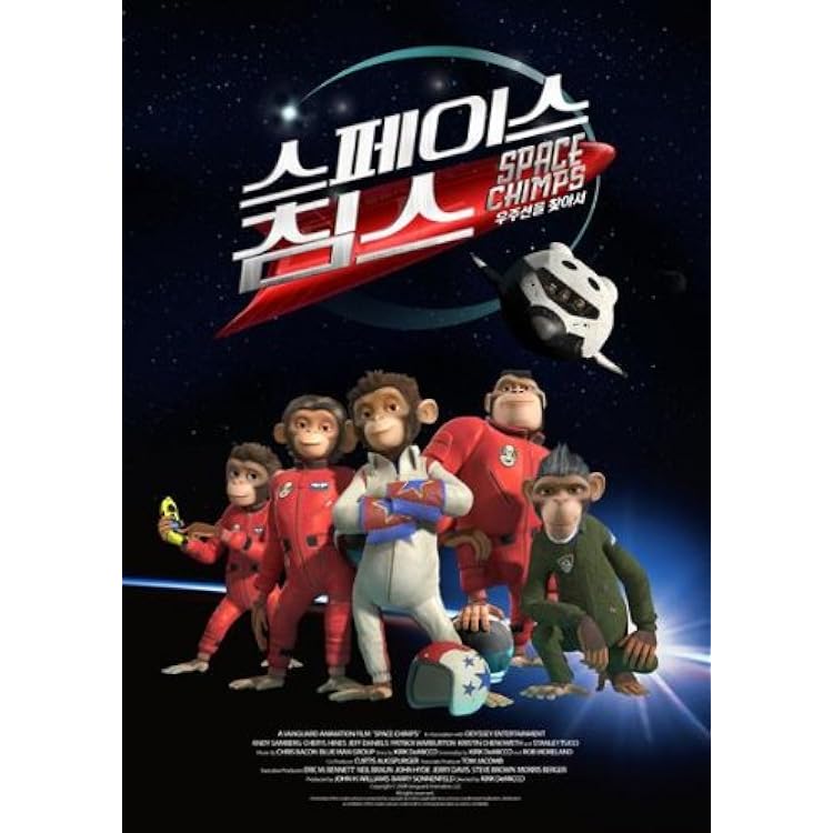 Pop Culture Graphics Space Chimps Poster Korean 27x40 Featuring The Vocal Talents of: Andy Samberg Cheryl Hines