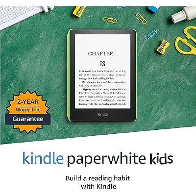 Kindle Paperwhite Kids kids read, on average, more than an hour a day with their Kindle - 16 GB, Emerald Forest