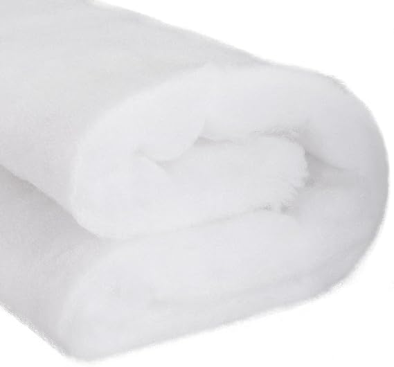 uxcell Speaker Sound-Absorbing Cotton Polyester Fiber Interior Insulation DIY HiFi Replacement 40x100cm White