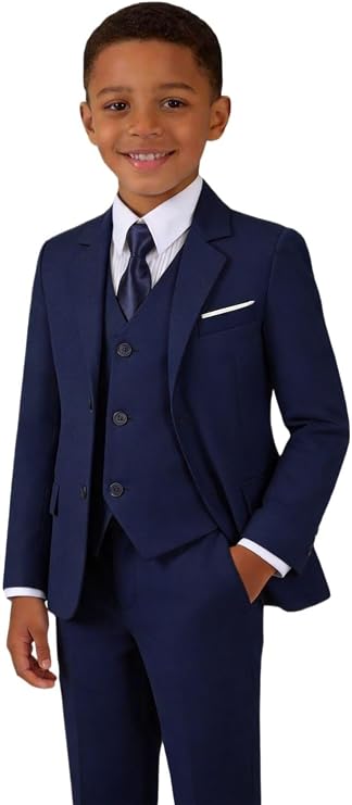 Toddler Boys Suit Kids Formal Slim Fit Suits Boy Tuxedo for Wedding