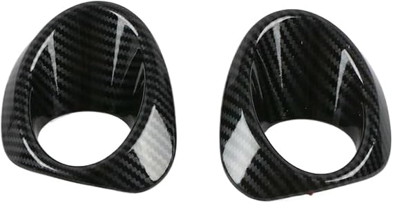 For Toyota For Corolla E210 2019-2022 Front Fog Light Lamp Ring Frame Cover Trim Chrome Carbon Fiber Accessories Car Fog Light Grill (Color : 2)