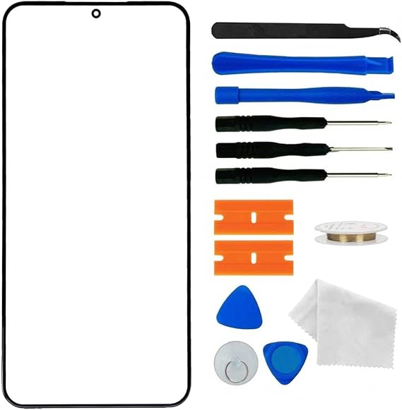 Original Galaxy S25 Ultra AI Screen Replacement,Front Outer Lens Glass Screen Replacement Repair Kit for Samsung Galaxy S25 Ultra SM-S938 Series (6.9'- Black)