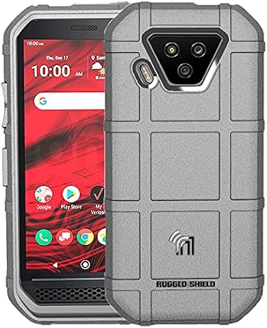 Nakedcellphone Special Ops Series Compatible with Verizon Kyocera DuraForce Ultra 5G UW (E7110) Case, [Gray] Tactical Armor Rugged Shield Phone Cover [Anti-Fingerprint, Matte Grip Texture]
