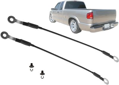 APA Replacement Tailgate Cable 17-14 with Hardware Pair of 2 for 1994-2004 S10 Sonoma 15683449 15683450