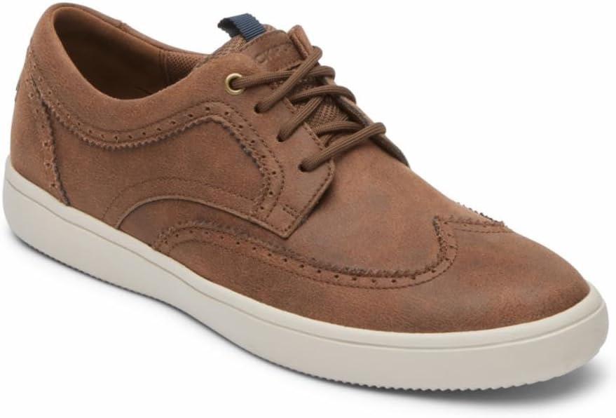Rockport Men's Colle Monks Robe Leather Wingtip Sneakers CJ3217, 8.5 (Wide)