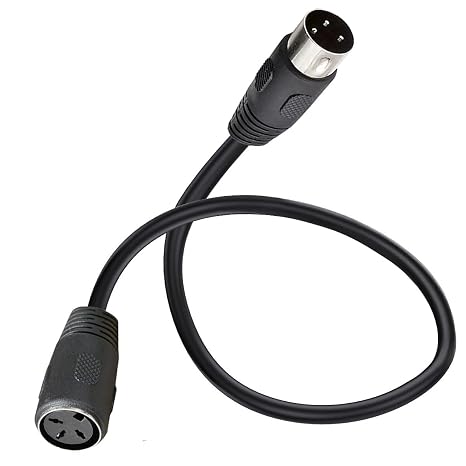 3 Pin Din Cable Adapter,Din 3Pin Male to Female Connection Wire Line (0.5m)