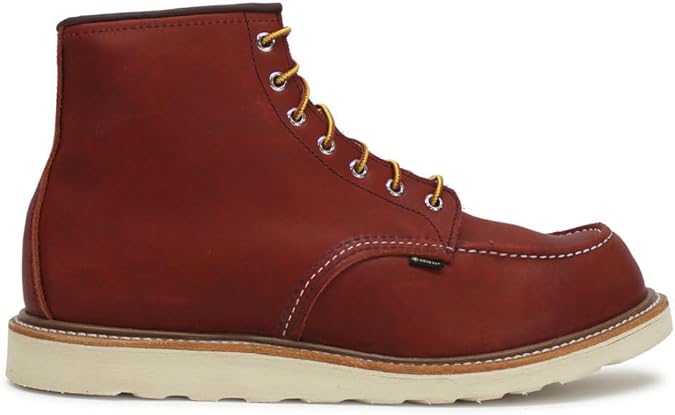 Mens 6 Inch Moc Leather Boots