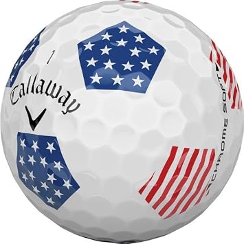 LostGolfBalls - Chrome Tour USA TruTrack Golf Balls for Callaway, Mint Quality, 12 Golf Balls