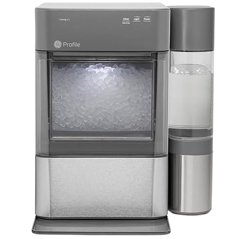 GE Profile Opal | Countertop Nugget Ice Maker w/ 1 gal sidetank | 2.0XL Version | Ice Machine with WiFi Connectivity | Stainless Steel